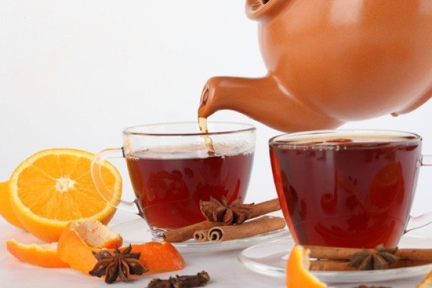 té de cáscara de mandarina